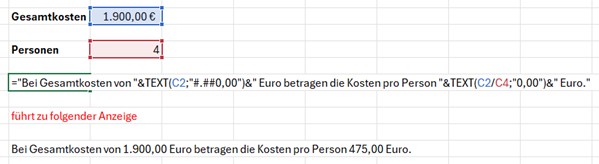 Excel Zellbezüge kombinieren Bild 3