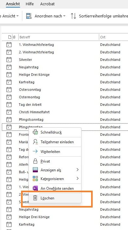 Screenshot 4 - Feiertage