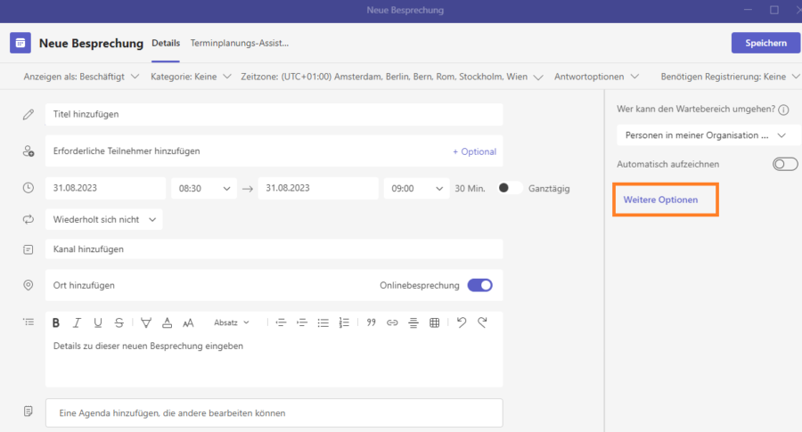 Teams Kalender - Gut organisiert in Microsoft 365 | PCS Campus