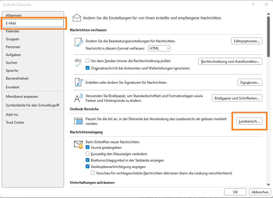 Outlook Nachricht Nicht Automatisch Als Gelesen Markieren E-Mails nicht als gelesen markieren in Outlook | PCS Campus