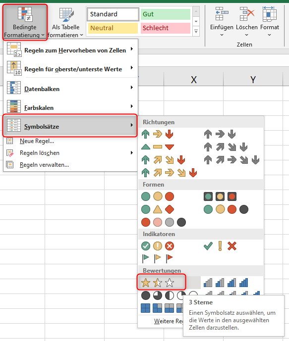 Screenshot 3 - Excel Weihnachtsbaum